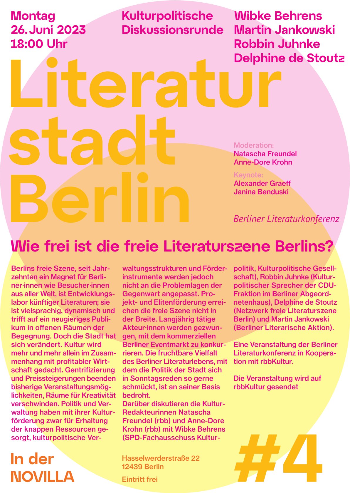 Wie frei ist die Literaturszene Berlins?
